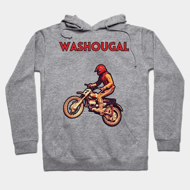 Motocross Nationals Washougal Hoodie by TommySniderArt